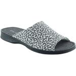 Zapatillas estampadas grises de goma leopardo 