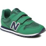 Sneakers verdes de cuero con velcro rebajados New Balance talla 28 infantiles 