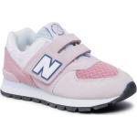 Sneakers rosas de piel con velcro rebajados New Balance talla 33 infantiles 