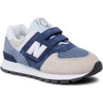 Sneakers azules de piel con velcro rebajados New Balance talla 33 infantiles 