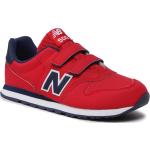 Sneakers rojos con velcro rebajados New Balance infantiles 