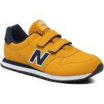 Sneakers amarillos con velcro rebajados New Balance infantiles 