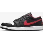 Zapatillas Nike Air Jordan 1 Low Negro y Rojo Hombre - 553558-063 - Taille 42.5