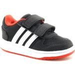 Zapatillas niño Adidas Hoops Negro-Blanco-Rojo