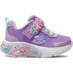 Sneakers lila con velcro Skechers talla 26 infantiles 