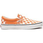 Sneakers naranja de goma sin cordones con logo Vans Slip On para mujer 