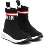 Sneakers negros de goma sin cordones rebajados con logo MSGM talla 30 para mujer 