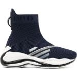 Sneakers azules de goma sin cordones rebajados con logo Armani Emporio Armani talla 39 para mujer 