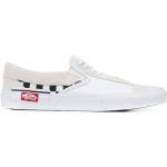 Sneakers blancos de goma sin cordones con logo Vans Slip On para mujer 