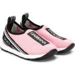 Sneakers rosas de goma sin cordones con logo Dolce & Gabbana talla 23 para mujer 