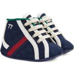 Zapatillas azules de algodón con cordones con cordones con logo Gucci Tennis 1977 talla 18 para bebé 