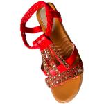 Zapatillas rojas de cuero de voleyball de invierno de punta abierta informales talla 35 para mujer 