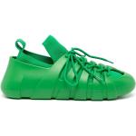 Zapatillas verdes de goma con cordones rebajadas con cordones Bottega Veneta talla 37 para mujer 