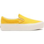 Sneakers amarillos sin cordones rebajados Clásico Vans Old Skool Platform talla 38 