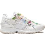 Zapatillas blancas de goma con cordones con cordones floreadas adidas ZX 10,000 con motivo de flores para mujer 