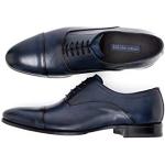 Zapato de Caballero Estilo Oxford Business de Piel con Cierre de Cordones y Costuras invertidas. - Made in Spain