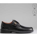 Zapatos negros de vestir con velcro formales Luisetti para hombre 