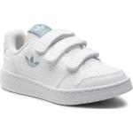 Zapatos blancos de cuero rebajados adidas talla 35 infantiles 