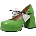 Sandalias verdes de Diamantes de cuña con tacón de cuña de punta abierta informales talla 42 para mujer 
