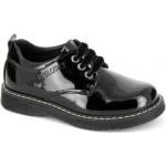 Zapatos negros de goma de charol con cordones Pablosky talla 27 infantiles 