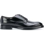 Zapatos negros de goma con puntera redonda rebajados con cordones formales con logo Dolce & Gabbana talla 39 para hombre 