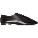 Zapatos negros de cuero con punta cuadrada con cordones formales Lemaire talla 41 para mujer 