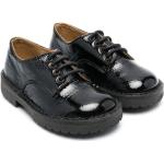 Zapatos negros de goma con puntera redonda con cordones formales con logo PèPè talla 22 para mujer 