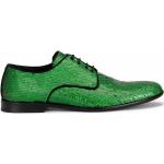 Zapatos verdes de algodón con logo Dolce & Gabbana con lentejuelas talla 39,5 para hombre 