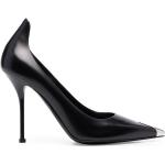 Zapatos negros de cuero de tacón rebajados con tacón más de 9cm con logo Alexander McQueen talla 39 para mujer 