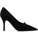 Zapatos negros de goma de tacón rebajados con tacón de 7 a 9cm con logo FURLA talla 39 para mujer 