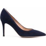 Zapatos azules de ante de tacón con tacón más de 9cm con logo GIANVITO ROSSI talla 42 para mujer 