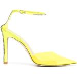 Zapatos amarillos de piel de tacón rebajados con logo STUART WEITZMAN talla 38 para mujer 