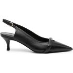 Zapatos negros de goma de tacón con tacón de 5 a 7cm con logo FURLA talla 39 para mujer 