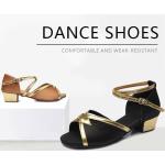Zapatos dorados de goma de baile latino talla 41 para mujer 