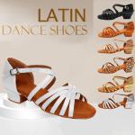 Zapatos marrones de sintético de baile latino con tacón de 3 a 5cm leopardo talla 30 infantiles 