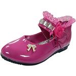 Zapatos rosas de sintético con cordones de otoño formales floreados talla 32 infantiles 