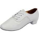 Zapatos blancos de baile latino con tacón hasta 3cm talla 43 para mujer 