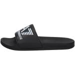 Zapatillas negras de piscina rebajadas de verano formales con logo Armani EA7 talla 40 para mujer 