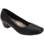 Zapatos negros de cuero de tacón acolchados talla 43 para mujer 