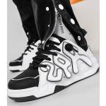 Zapatillas grises de cuero de skate para hombre 