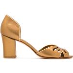 Zapatos peep toe multicolor de cuero vintage Sarah Chofakian talla 39 para mujer 