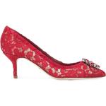 Zapatos rojos de cuero de tacón Dolce & Gabbana talla 42 para mujer 