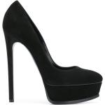 Zapatos negros de goma con plataforma con logo Casadei talla 38 para mujer 