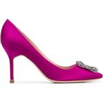 Zapatos rosas de cuero de tacón Manolo Blahnik talla 39 para mujer 