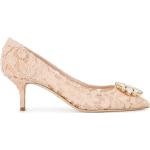 Zapatos beige de cuero de tacón Dolce & Gabbana talla 42 para mujer 
