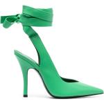 Zapatos verdes de goma de tacón rebajados con logo The Attico talla 38 para mujer 