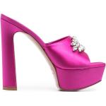 Zapatos rosas de goma con plataforma rebajados con logo LE SILLA talla 41 para mujer 