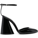 Zapatos negros de cuero de tacón con logo The Attico talla 38 para mujer 