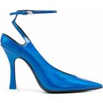 Zapatos azules de cuero de tacón rebajados con logo The Attico talla 38 para mujer 