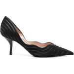 Zapatos negros de algodón de tacón con tacón de 5 a 7cm con logo Armani Giorgio Armani talla 39 para mujer 